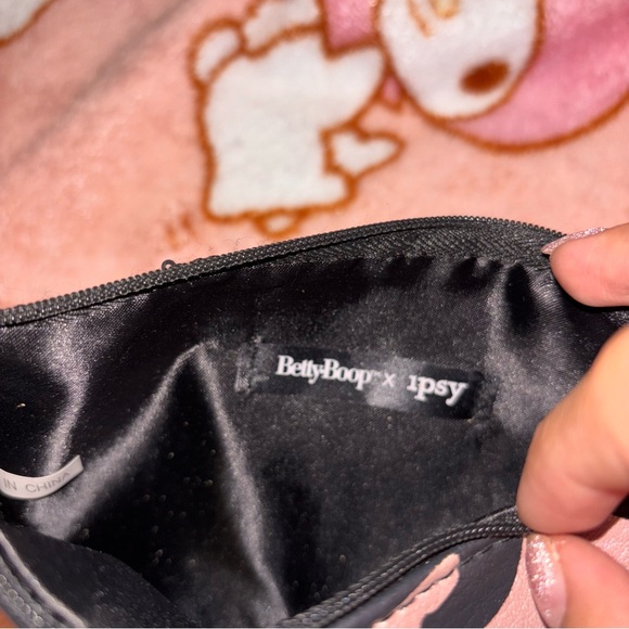 Y2K Betty boop black sequined Makeup Bag Ipsy - Picture 4 of 4